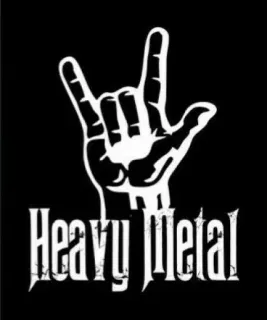 🤟 Heavy Metal เฮฟวีเมทัล, ร็อกแอนด์โรล, ดนตรี, ร็อก, เมทัล telegram sticker