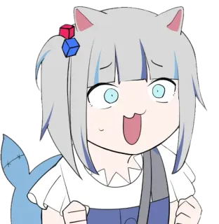 🤩 动漫, 猫, 女孩, 可爱, 卡通 whatsapp sticker