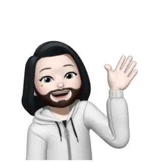 ☠️ Avatar, Bitmoji, Kartun, Orang, Melambai, Sapaan whatsapp sticker