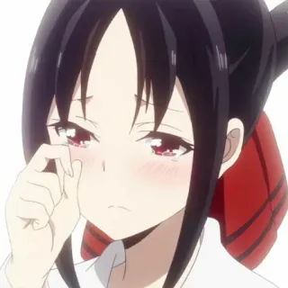 😭 Kaguya Shinomiya Kaguya-sama: Love Is War Аниме, Плачет, Грустно, Женщина, Кагуя, Кагуя-сама, Шиномия, Любовь это война telegram sticker