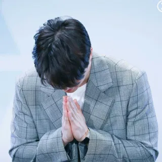 🙏 respeito, reverência, saudação, homem, gratidão, gesto telegram sticker