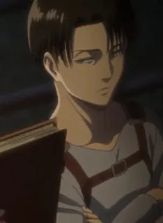 🌟 Levi Ackerman Attack on Titan Anime, Manga, Levi, Ackerman, L'Attacco dei Giganti, Personaggio telegram sticker