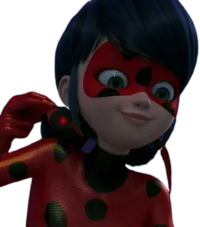 🐞 Ladybug Miraculous: Tales of Ladybug & Cat Noir 瓢虫, 瓢虫少女, 卡通, 超级英雄, 动漫 whatsapp sticker