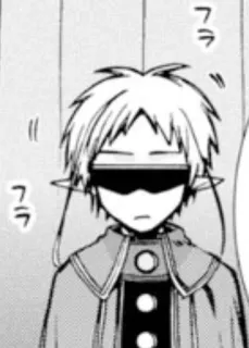 😎 フラフラ Anime, Manga, Elf, Augenbinde telegram sticker