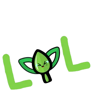 😂 LOL Emoji, Rindo, Chorando, Folha, Lol telegram sticker