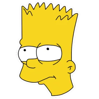 🤕 Bart Simpson The Simpsons cartoon, animation, Bart Simpson, yellow, character telegram sticker