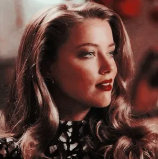 🥀 Amber Heard actress, portrait, woman, person, celebrity telegram sticker