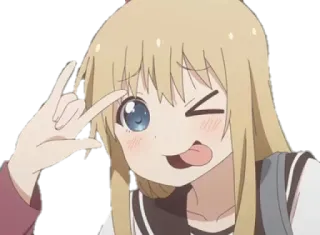 😜 Anime, Dibujos animados, Mono, Chica, Sticker, Divertido telegram sticker