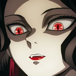 🤢 anime, demon, vampire, eyes, red eyes telegram sticker