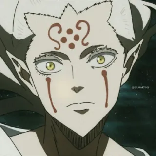🤨 Licht Black Clover anime, black clover, licht, elf, manga, magic telegram sticker