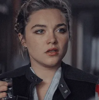 😐 Yelena Belova Black Widow Marvel, Viuda Negra, Yelena Belova, Florence Pugh, Personaje whatsapp sticker