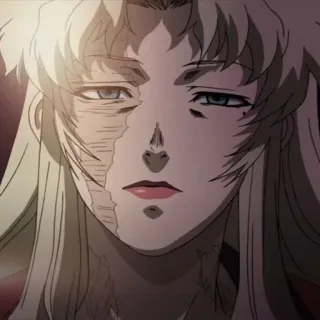 😐 Balalaika Black Lagoon Anime, Narbe, Balalaika, Soldat, Anführer whatsapp sticker