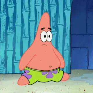 🍔 Patrick Star Spongebob Squarepants Patrick Estrela, Bob Esponja, Desenho animado, Personagem, Nickelodeon whatsapp sticker