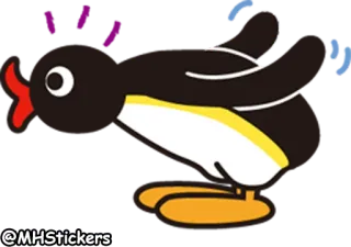 😳 @MHStickers ペンギン, ステッカー, 動物 telegram sticker