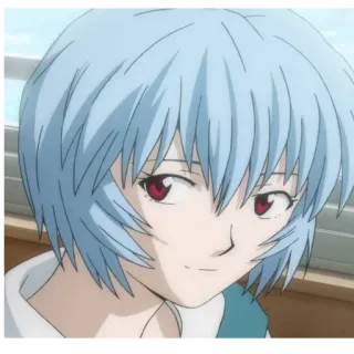 💙 Rei Ayanami Neon Genesis Evangelion anime, rei, evangelion, ayanami, manga telegram sticker