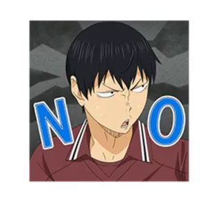 😒 NO いいえ, 漫画, アニメ, 否認 telegram sticker
