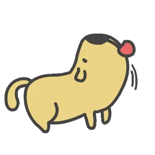 👅 卡通, 可爱, 动物, 狗, 角色, 宠物 telegram sticker