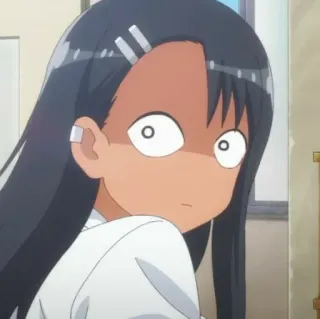 😳 Nagatoro Don't Toy With Me, Miss Nagatoro 애니메이션, 만화, 표정, 소녀, 나가토로, 나가토로 양, 캐릭터 telegram sticker