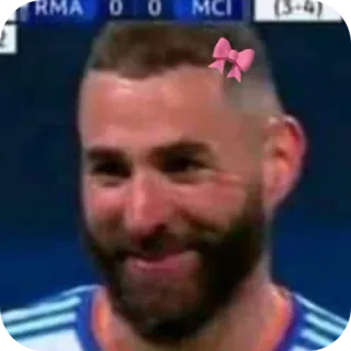 💋 Karim Benzema Real Madrid RMA 0 0 MCI telegram sticker