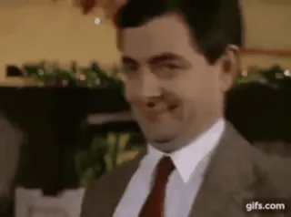 😉 Mr. Bean mr bean, funny, comedy, smug, rowan atkinson whatsapp sticker