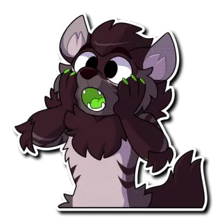 😮 hyena telegram sticker