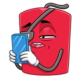 🤳 dinamite, emoji, desenho animado, explosivo, perigo, bomba whatsapp sticker