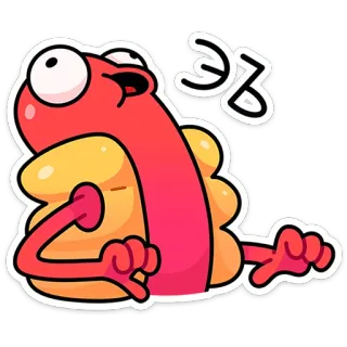 🌶️ ЭЭ kreskówka, jedzenie, hotdog, kiełbasa, wyrażenie telegram sticker