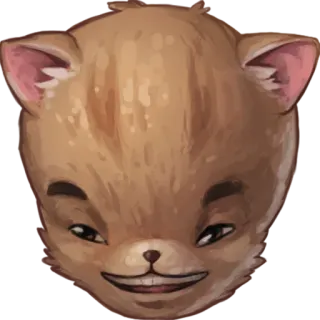 🧠 แมว, ยิ้มเยาะ, มีม, สัตว์ telegram sticker