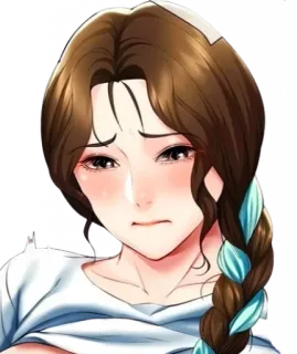 🥺 动漫, 女人, 悲伤, 漫画, 哭泣 telegram sticker