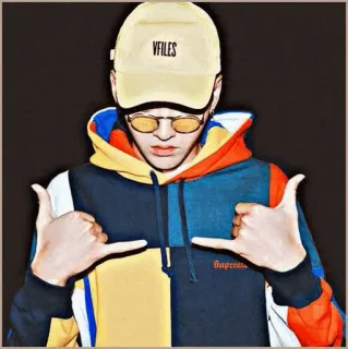 ➖ VFILES persona, giovane, cool, moda, cappello, occhiali da sole telegram sticker