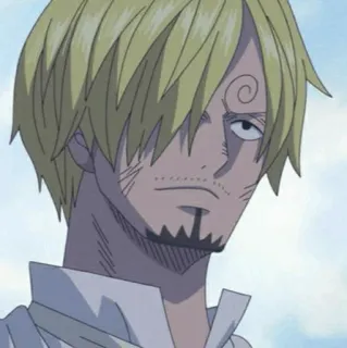 🎷 Sanji One Piece Anime, Kochen, Strohhut, Pirat, Blond whatsapp sticker