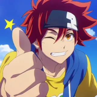 👍 Reki Kyan SK8 the Infinity Anime, Personagem, Reki, SK8, Joinha, Piscadela telegram sticker