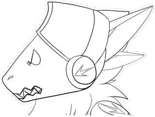 😡 Protogen, furry, cyborg, animale, robot telegram sticker
