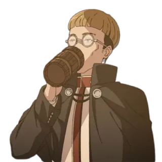 🍺 Anime, Uống, Bia, Nhân vật, Kính telegram sticker