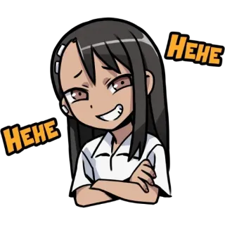 😄 Nagatoro Don't Toy with Me, Miss Nagatoro HEHE Аниме, Нагаторо, Хехе, Манга, Мисс Нагаторо telegram sticker