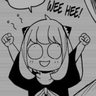 🎀 Anya Forger Spy x Family WEE HEE! Anime, Manga, Süß, Spy x Family, Anya, Forger, Feierlich telegram sticker