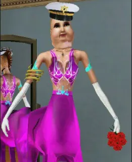 🤡 sims, zentaur, kleid, blumen, videospiel telegram sticker