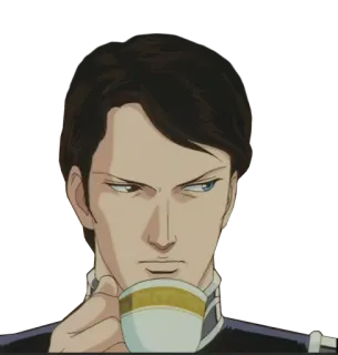 😐 Anime, Mangá, Personagem, Retrato, Homem telegram sticker
