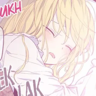 🍼 Mkh dormindo, fofo, anime, mangá telegram sticker