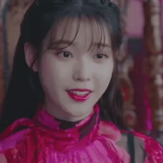 😁 IU певец, корейский, актриса, знаменитость, портрет telegram sticker