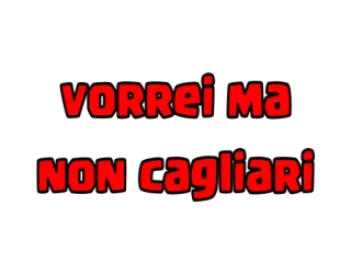 ❤ VORREi MA NON CAGLiARi italiano, testo, rosso, nero telegram sticker