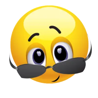 😎 Emoji, Cool, Sonnenbrille, Smiley telegram sticker