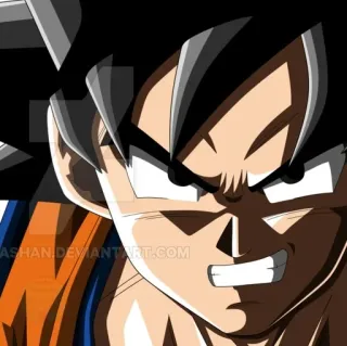 😠 Goku Dragon Ball 손오공, 드래곤볼, 애니메이션, 캐릭터, 격투, 초사이어인 telegram sticker