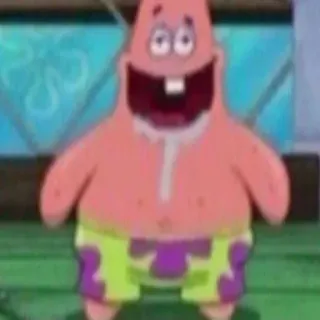 🧪 Patrick Star SpongeBob SquarePants whatsapp sticker