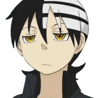 🙁 Death the Kid Soul Eater Anime, Manga, Soul Eater, Death the Kid, Personage, Sticker, Fanart telegram sticker