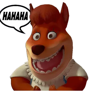 😂 HAHAHA hoạt hình, động vật, cười, vui vẻ, chó telegram sticker