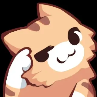 🐱 gato, pensando, arrogante, gato desenho animado, adesivo de gato whatsapp sticker