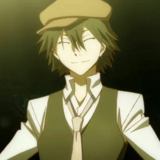 🔍 Osamu Dazai Bungou Stray Dogs anime, osamu dazai, bungou stray dogs, character telegram sticker