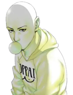 😐 OPPAI Аниме, Персонаж, Манга, Наклейка whatsapp sticker