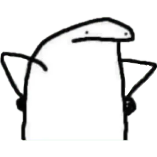 😀 스티커, 흰색, 캐릭터, 만화, 미니멀 whatsapp sticker